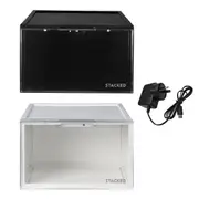 Stacked Premium Sneaker Display Case Led Shoe Boxes Voice Control Anti-oxidation