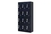 12-Door Locker for Office Gym Shed School Home Storage - 4-Digit Combination Lock