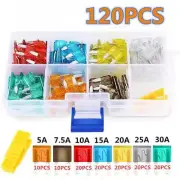 120pcs APM ATM Mini Blade Fuse Assortment Auto Car Motorcycle SUV Fuses Kit