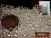 M00145-LB-FS MOREZMORE 1 lb Tiny 4mm Iridescent Glass Bubbles Bead Microbeads