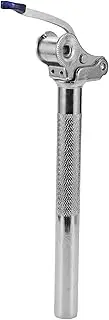 X AUTOHAUX Bike Seat Posts Electric Bicycles Vehicle Battery Anti-Theft Locking Foldable Bike Saddle Post Seat Tube Silver Tone 1 Pc 25.4x250mm Steel