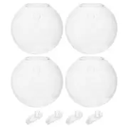 4 Pcs Wall Vases for Flowers Planters Hanging Glass Propagation Station