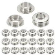 8mm(1/3 Inch) Brass Hole Eyelets, 20 Pcs Arc Surface Grommets, Imitation Silver