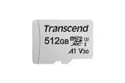 Transcend 300S 512 GB Class 10/UHS-I (U3) microSDXC - 1 Pack - 95 MB/s Read - 40 MB/s Write