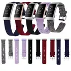 Tracker Strap for Fitbit Charge 3 & 4 Woven Nylon Secure Band Metal Buckle