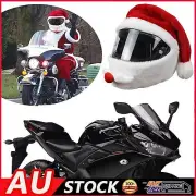 Christmas Santa Claus Costume Velvet Motorcycle Helmet Case Cover Hat Cap AU