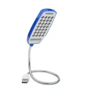 USB Computer Light LED Small Table Lamp 28 Lights (with Switch) (blue)