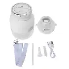 (White)Portable Blender Cup USB Rechargeable Automatic Juicer Blender Leak