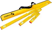 Stabila Pro Set 80 AS Spirit Levels with Carrying Case