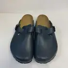 Birkenstock New w/ Box Boston Blue Natural Leather Regular Width - Select Size