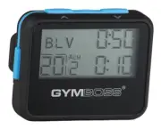 Gymboss Interval Timer and Stopwatch - Black/Blue Soft Coat
