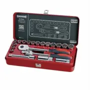 Sidchrome 20 Piece 1/2" Square Drive Metric Socket Set