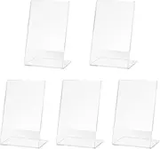 5Pcs Office Acrylic Display Leaflet Stands Counter Plastic Message Board Menu College Holder for Business Poster