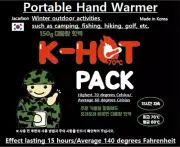 Portable Hot Hands Warmer Winter outdoor activity up to 15 Hours/ 5 Packs