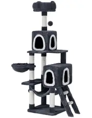 [i.Pet] Tower Scratching Cat Tree 168cm in Grey