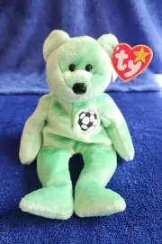 TY BEANIE BABY Incredible Rare Kicks Bear Collectible with Tag Errors 1999