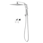 ACA WELS 10" Square Shower Head Set Handheld Gooseneck Arm Diverter w/Taps