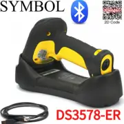 Symbol DS3578-ER 1D/2D Barcode Wireless Scanner w Cradle & Battery & USB Cable