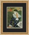 Pablo Picasso Harlequin Leaning on his Elbow Newly Custom Framed Print