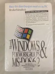 Norwegian Microsoft Windows for Workgroups 3.11 & MS-DOS 6.21 Diskettes Manual