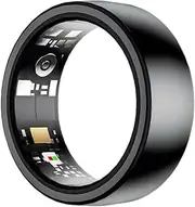 Smart Ring Health Tracker, Sleep Tracker Ring with Heart Rate, Waterproof Fitness Ring for Activity Monitoring/Steps/Distance/Calories,B,No. 6
