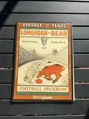 Texas Longhorns 2011 Vintage Football Calendar Asgard Press Frame Prints