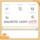 Closet Lamp Motion Sensor USB Rechargeable Strip Magnetic Night Light Warm White