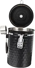 KOCKSHION Stainless Steel Airtight Coffee Bean Jar Snack Containers for Dried Food Kitchen Canister Lid Multi-functional Storage Holder