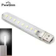 PwwQmm Mini USB LED Table Lamp Portable Reading Desk Light For Camping Power Ban