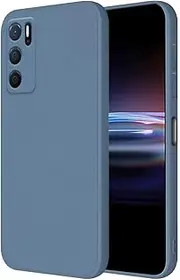 [HONLEN] Case for Oppo A16 / Oppo A16s / Oppo A54s Protective Case, (6.52 Inches) Liquid TPU Silicone Mobile Phone Case with Drop Protection Silicone Cover Lavender Grey