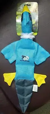 AFP 18" Duck Dog Toy w/3x Squeaker Blue Durable TJ8351 New