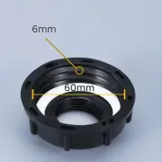 Easy to Install IBC Tank Fitting with 60mm Inlet and Threaded Cap Hole