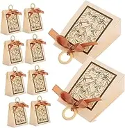 Anneome 20pcs Vintage Floral Candy Boxes for Weddings Elegant Party Favors Colors for Valentine Day Celebrations Unique Candy Wrapping Boxes