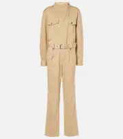 [Isabel Marant] Isabel Marant Jelica cotton twill jumpsuit AU 8 beige