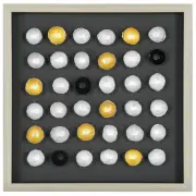 Gold & Silver Ceramic Cups Shadow Box Wall Décor