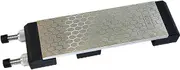 Double-Sided Diamond Knife Sharpeners Sharpening Stone W/Stone Holder
