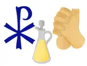 Sizzix Bigz Sacraments: Chi-Rho, Clasped Hands, Cruet die #A10917 Retail $19.99