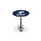 A Man & His Cave Carlton Dry Retro Bar Table Home Cafe Pub Round 70cm Blue