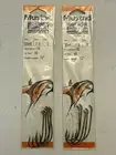 Mustad Salt Water Snelled Fishing Hooks Size 7/0 40lb Test Made in Norway 2 Pack