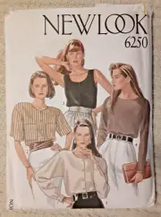 Simplicity New Look Pattern 6250 Misses' Tops Sewing Craft Project (H)