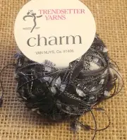 One Skein Trendsetter Yarn CHARM 20gr 86m Color 310 Charcoal Grey Made in Italy