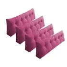 SOGA 4X Pink Triangular Wedge Bed Pillow Headboard Tatami Cushion Decor 180cm