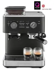 [KitchenAid] Semi Automatic Espresso Machine with Burr Grinder in Cast Iron Black 5KES6551ABK