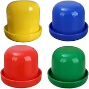 4X KTV Bar Party Dice Cup Drinking Board Game Gambling Dice Box with 5x10mm D6 Dice for Drinking Board Games & Gambling, High-Quality ABS Material, Perfect for Table Games