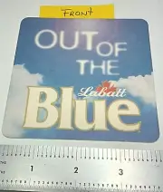 LABATT BREWING CO of ONTARIO CANADA, "OUT OF THE BLUE" BEER COASTER.