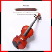 Exquisit Handcrafted Solid Wood Violin with bow & case for children & beginners
