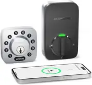 Ultraloq U-Bolt Bluetooth Enabled and Keypad Smart Deadbolt, Satin Nickel