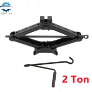 2 Ton Scissor Jack Van Car Wind Up Tyre Lift Chrome Crank Handle Emergency Tool