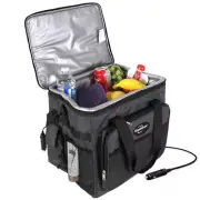Koolatron Collapsible Thermoelectric Soft Bag Cooler 12-V 26-qt 9.5"W Gray/Black