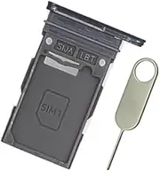 PHONSUN Replacement Single SIM Card Tray for Samsung Galaxy S22 S901U S901U1 / S22 Plus S906U S906U1 (Phantom Black)